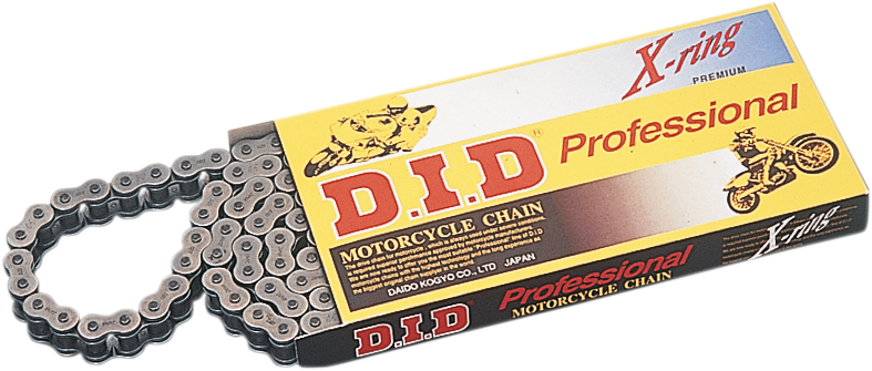D.I.D 520ZVMX X-Ring Chain — 120 links Natural