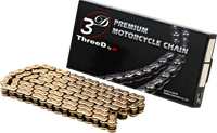 EK 530L3D Chain — 120 links Black & Gold