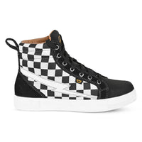 Women's Slayer Canvas Check Riding Shoes — Ghost Black Check
