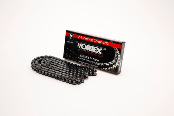 Vortex 525SX3 X-Ring Chain — Black, in its box