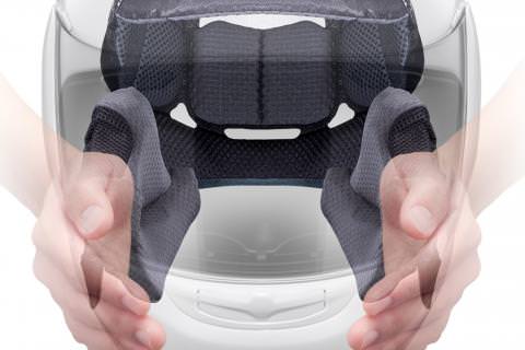 Arai interchangeable cheek pad system